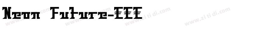 Neon Future字体转换
